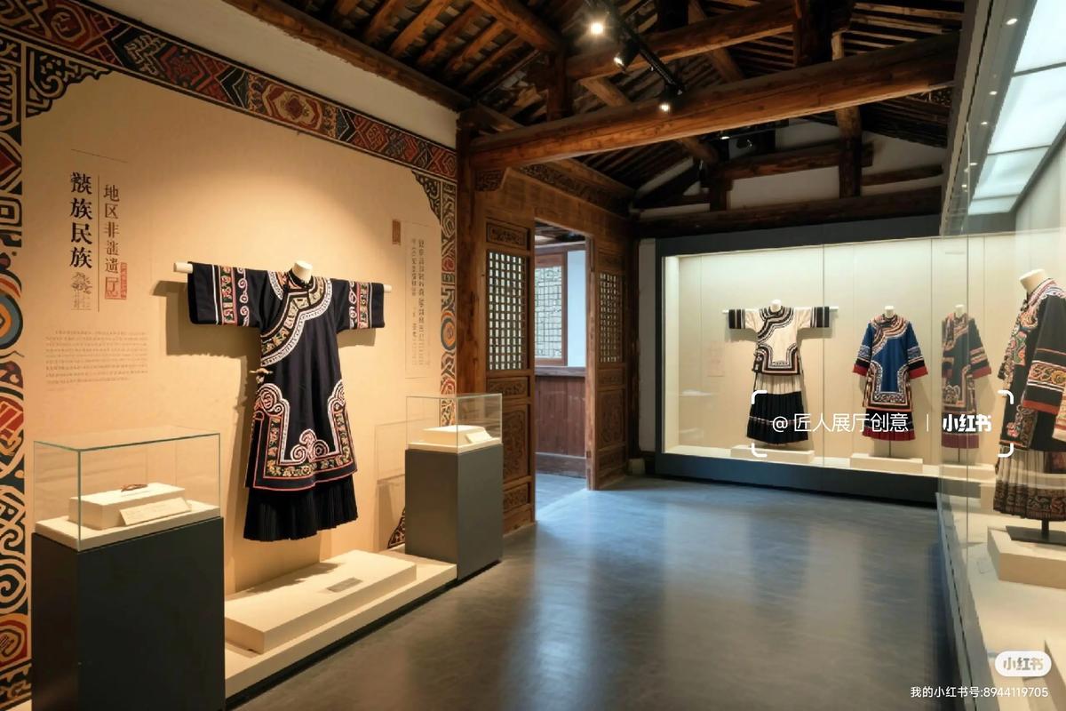 非遗服饰文化博物馆展馆设计 传承与创新的织锦