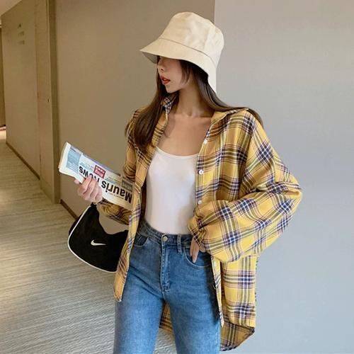 价格子衬衫外套复古港味上衣服宽松外穿ins潮